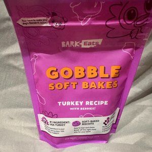 Two Packages BarkBox Gobble Soft Bakes Turkey Recipe with Berries Unopened/New